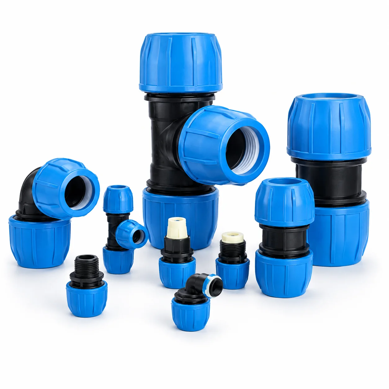 Accesorios de compresión PP,HDPE